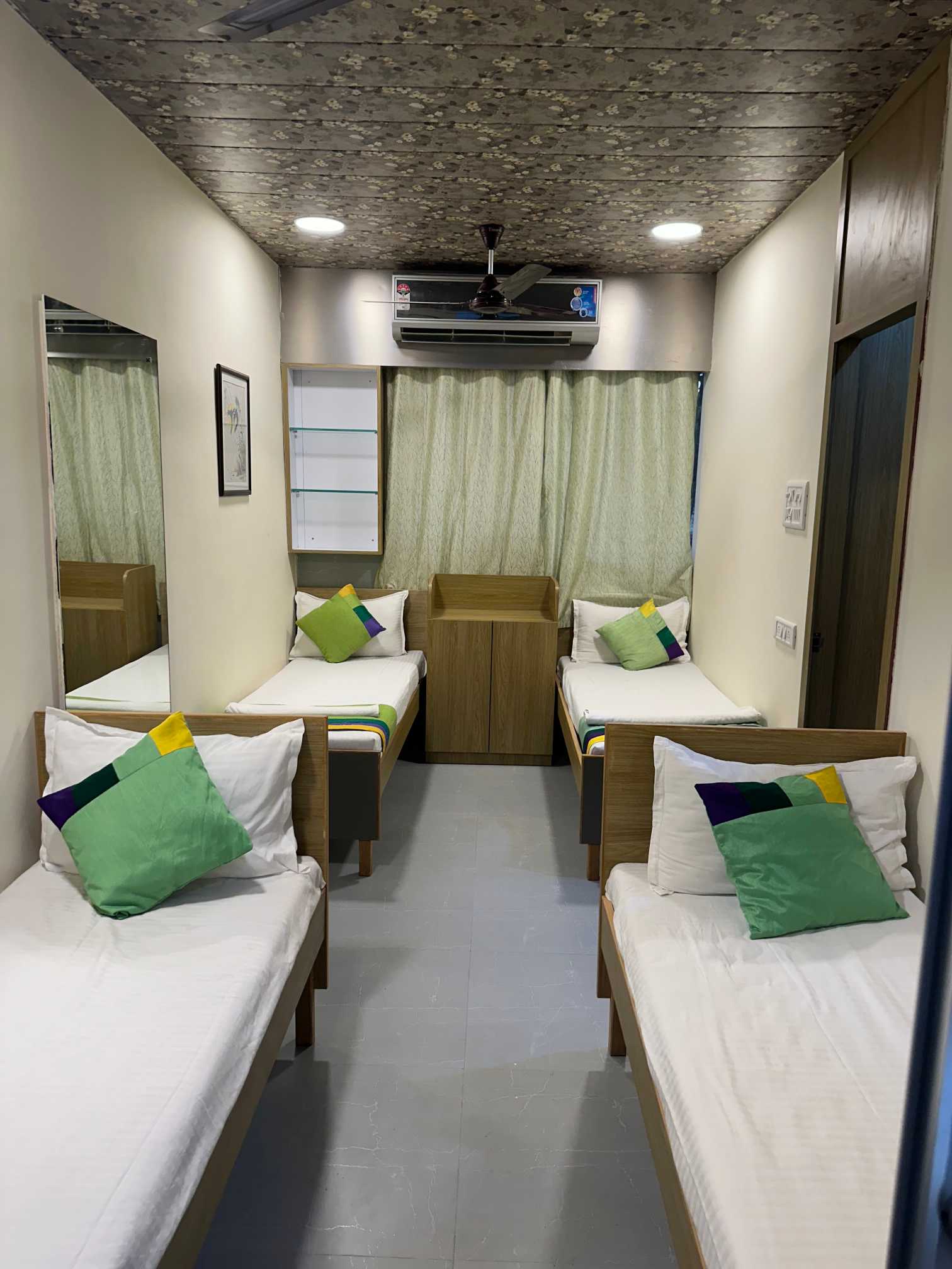AC double room with shared bathroom at Zest Stays 1056 near IIT Bombay